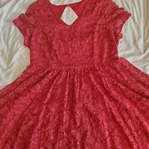 Torrid, plus size, red dress